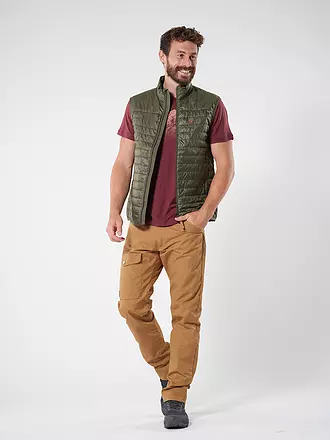 FJÄLLRÄVEN | Chaleco aislante acolchado Abisko para hombre | olive